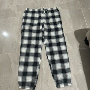 Women Black and White Checkered Pants